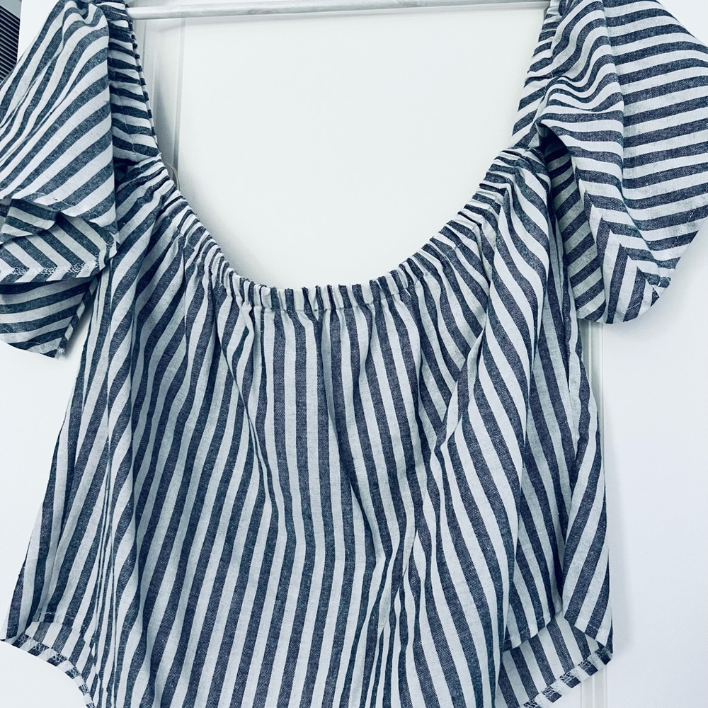 Striped Off-Shoulder Top
